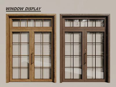 French windows Aluminum alloy windows casement windows floor-to-ceiling windows 3d model