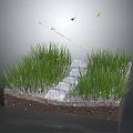 Modern Hoe Insect Catching Net 3d model
