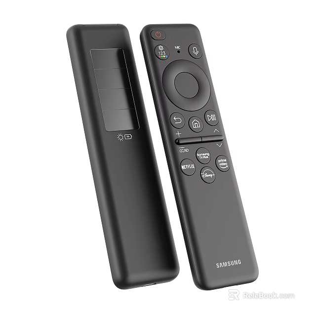Samsung Black Remote Control With 3D Function And Multiple Control Buttons For Home Appliances 3d model 