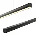 Modern Linear Black Pendant Light with Slim Design for Dining Room Space