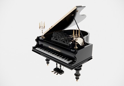 Modern Piano 3d model