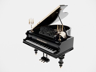 Modern Piano 3d model