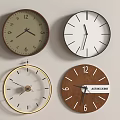 Modern clock modern wall clock combination 3d model