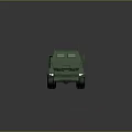 Six Wheel Green Military Truck With Heavy Duty Cargo Body And Cab Design