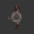 Modern Game Character Viking Warrior Armor 3d model