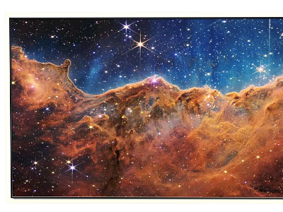 Stunning Cosmic Nebula Landscape With Bright Stars And Colorful Cloud Structures 3d model