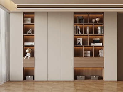 020 bookcase modern bookcase 3d model