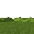 Scenic Park Landscape Featuring Lush Green Grass And Rolling Hills View
