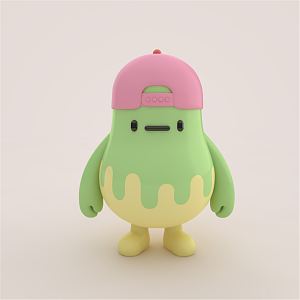 Modern Toy Ball Man Wearing Hat Cartoon Modeling Toy 3d model