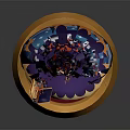 Commercial Display Equipment With Purple Hat Witch Figurine And Orange Base