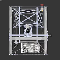 Desktop CNC Engraving Machine with Movable Arm Metal Worktable and Control Knob