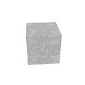 Modern Gray Cubic Structure With Rough Surface Against Textured Concrete Wall