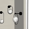 Modern Wall Sconces With Marble Globe Shade And Metal Frame For Interior Decor 3d model