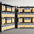 Shelf Express Rack Lifting Shelf Storage Rack 3d model
