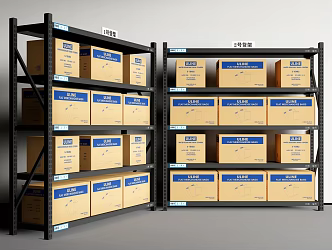 Shelf Express Rack Lifting Shelf Storage Rack 3d model