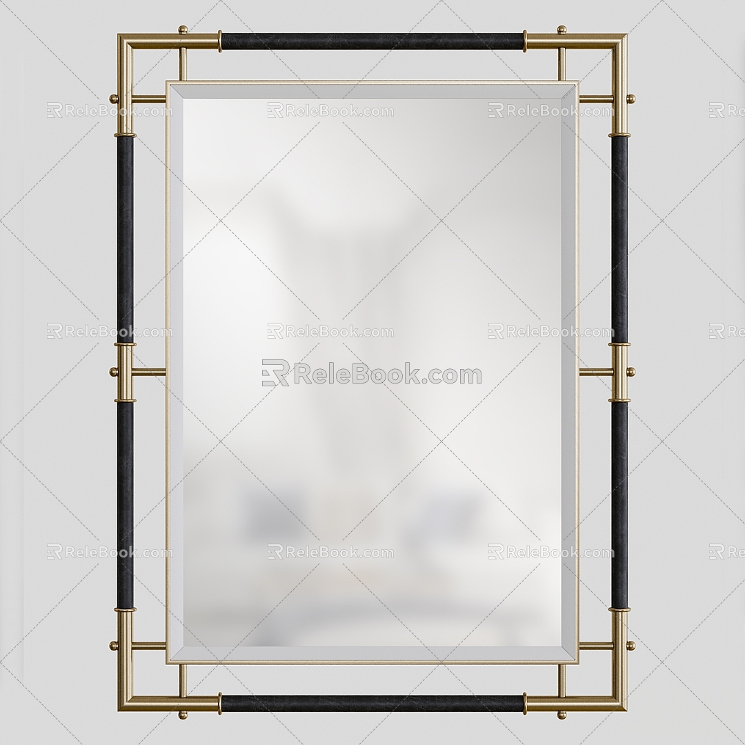 Modern Decorative Mirror Cosmetic Mirror Mirror Bathroom Mirror 3d model