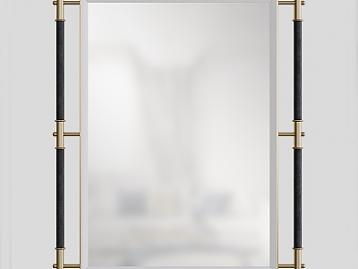 Modern Decorative Mirror Cosmetic Mirror Bathroom Mirror 3d model