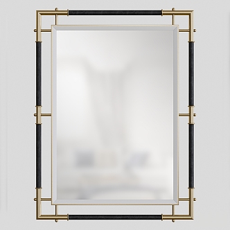 Modern Decorative Mirror Cosmetic Mirror Bathroom Mirror 3d model