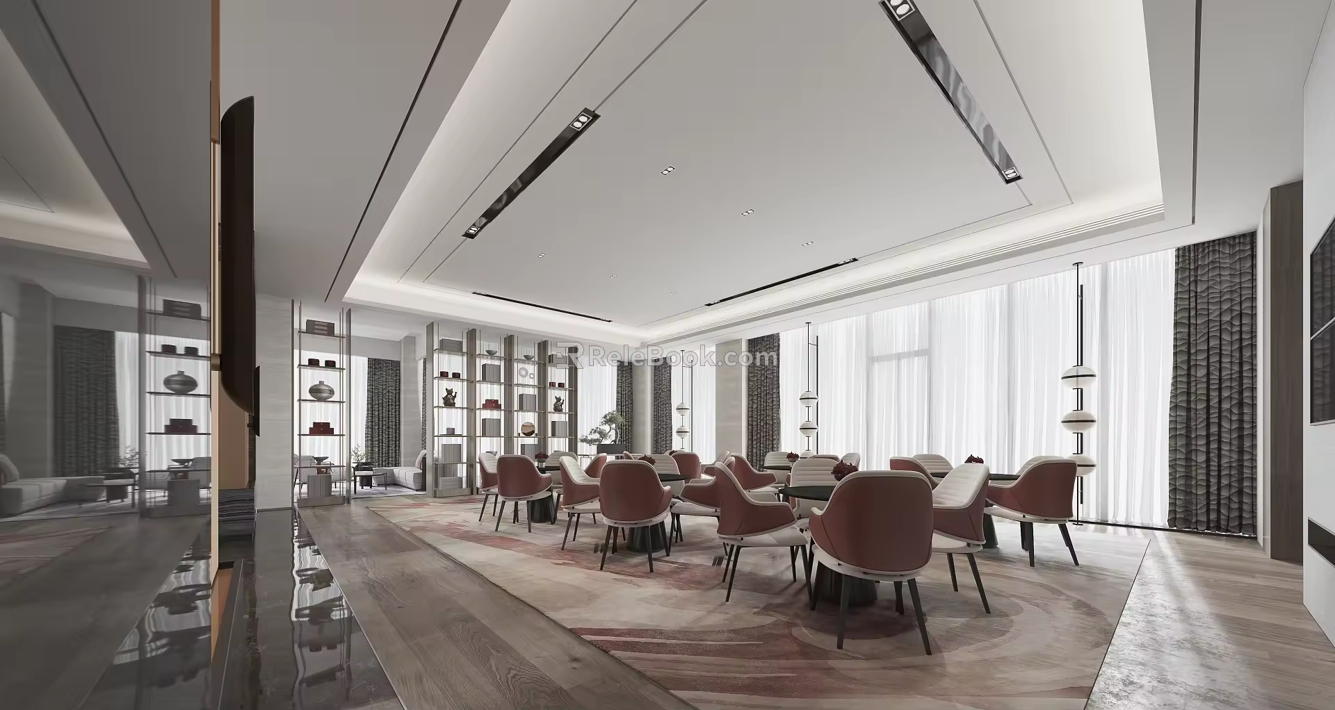 Reception area 3d model