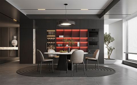 Modern Restaurant 3d model