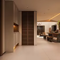 Modern Loft Living Room With Sofa Pendant Lights And Wooden Furniture