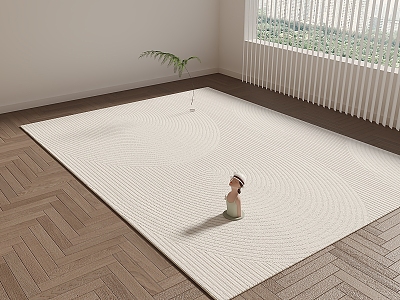 Carpet Square Carpet Cream Wind Carpet Beige Carpet model