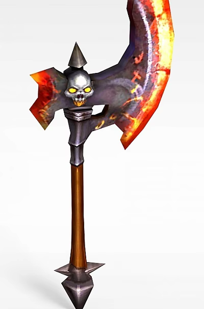 Phoenix Dance Three Kingdoms Animation Game Props and Equipment Spear 3d model