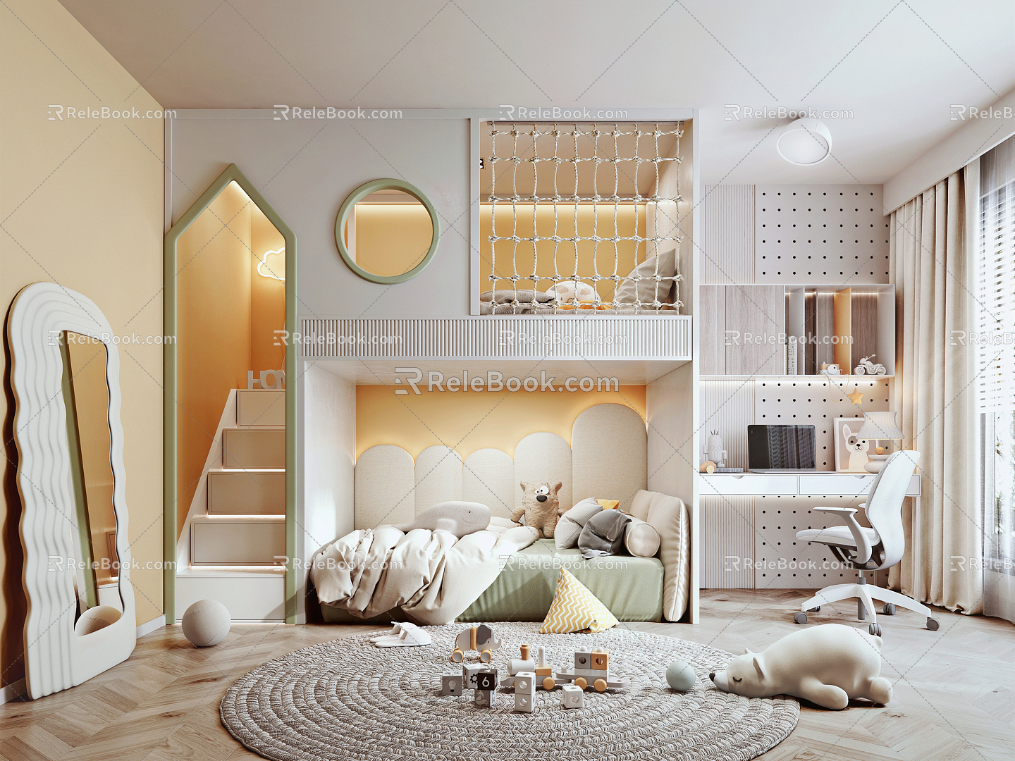 Modern Children's Room Universal Children's Room 3d model