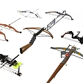 Various Types of Bow Weapons Featuring Traditional and Modern Designs for Archery
