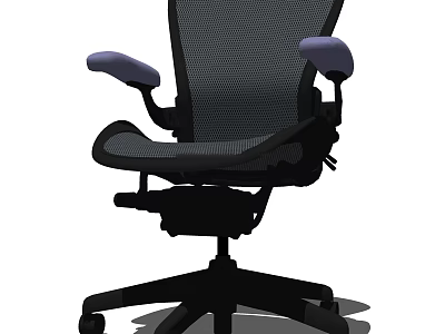 Ergonomic Office Chair With Breathable Mesh Back Supportive Seat And Adjustable Armrests 3d model