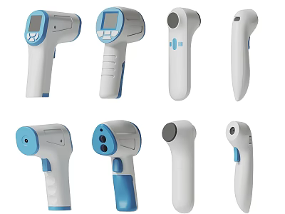 Hand-held temperature measuring gun 3d model