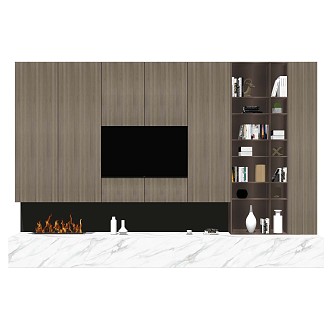 background wall TV background wall 3d model