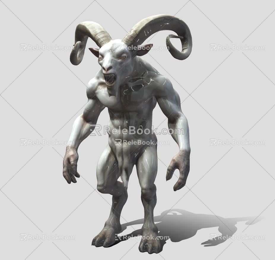 Monster Sheep Head Silent Hill Sheep Head Monster Sheep Head Person 3d model