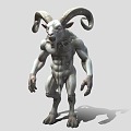 Monster Sheep Head Silent Hill Sheep Head Monster Sheep Head Person 3d model