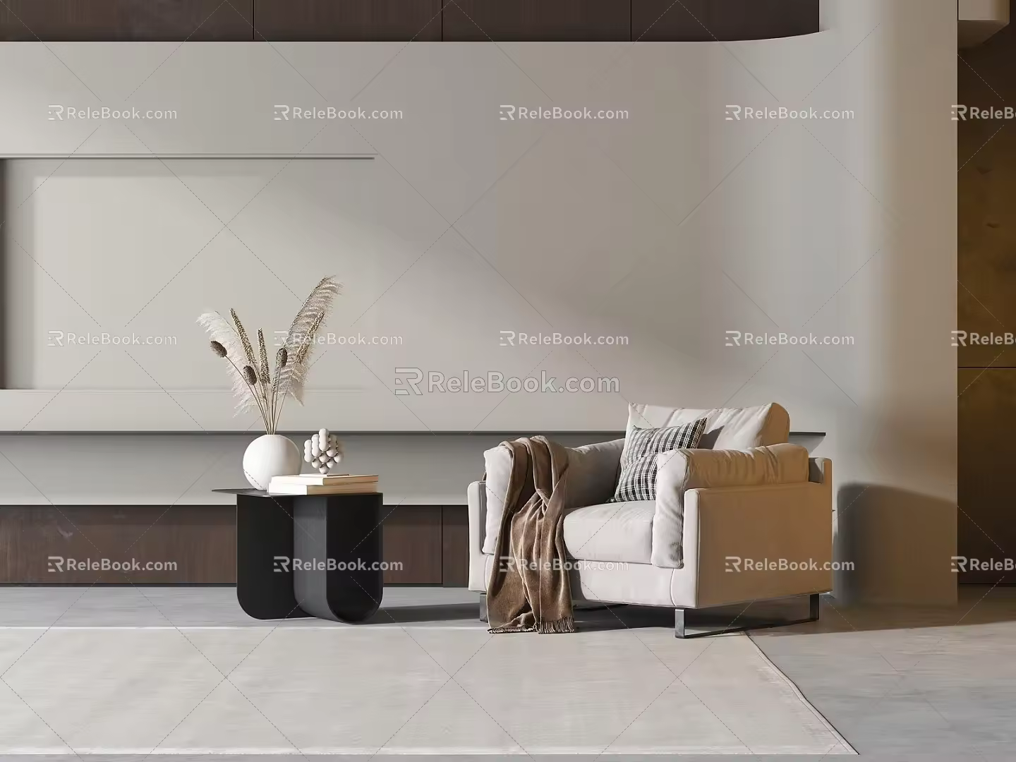 Modern single sofa 3d model