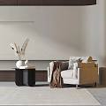 Modern single sofa 3d model