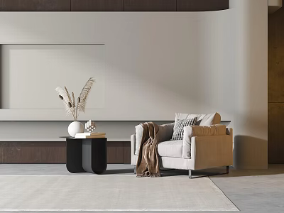 Modern single sofa 3d model