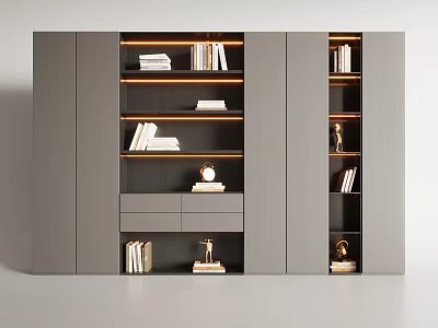 Modern Italian Decorative Cabinet Bookcase 3d model