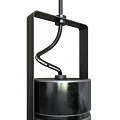 Industrial Metal Pendant Light with Large Dome Shade Vintage Hanging Lighting Fixture