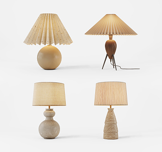 Modern table lamp 3d model