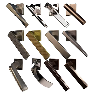 Modern Light Luxury Door Handle Door Handle 3d model