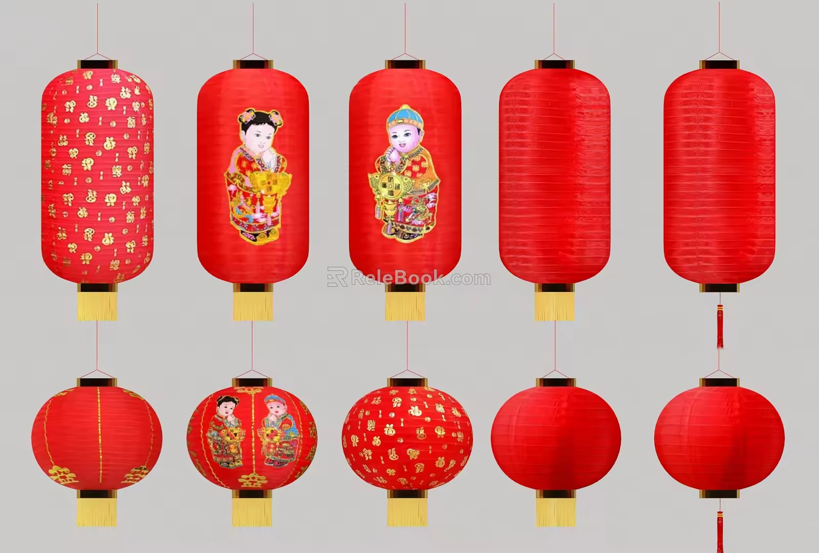 Lanterns Festive Lanterns 3d model