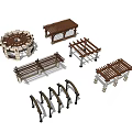 Various Pergola Designs With Wooden Frames And Seating Structures