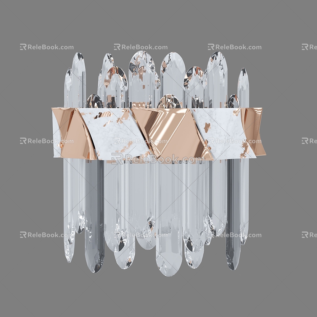 Modern Simple Light Luxury Wall Lamp 3d model