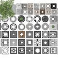 Modern Tree Pool Tree Grate Planting Pool Cover Rainwater Grate Tree Pool Cover Tree Pit Guard Tree Pool Mouth Tree Pool Ironwork 3d model