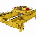 Modern crane heavy bridge crane 3d model