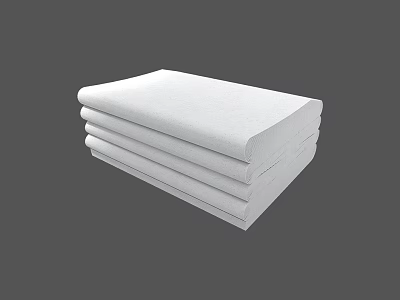 Stacked White Books Magazines Neatly Arranged For Reading And 3d model