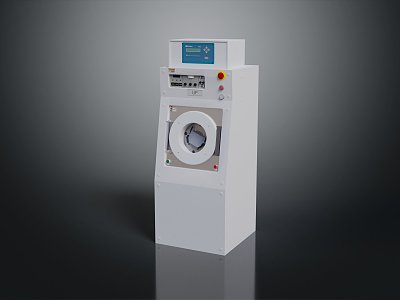 Modern washing machine wafer spin dryer drum washing machine 3d model