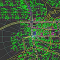 Aerial Planning of Modern Urban Area With High Rise Building Sports Field And Green Spaces