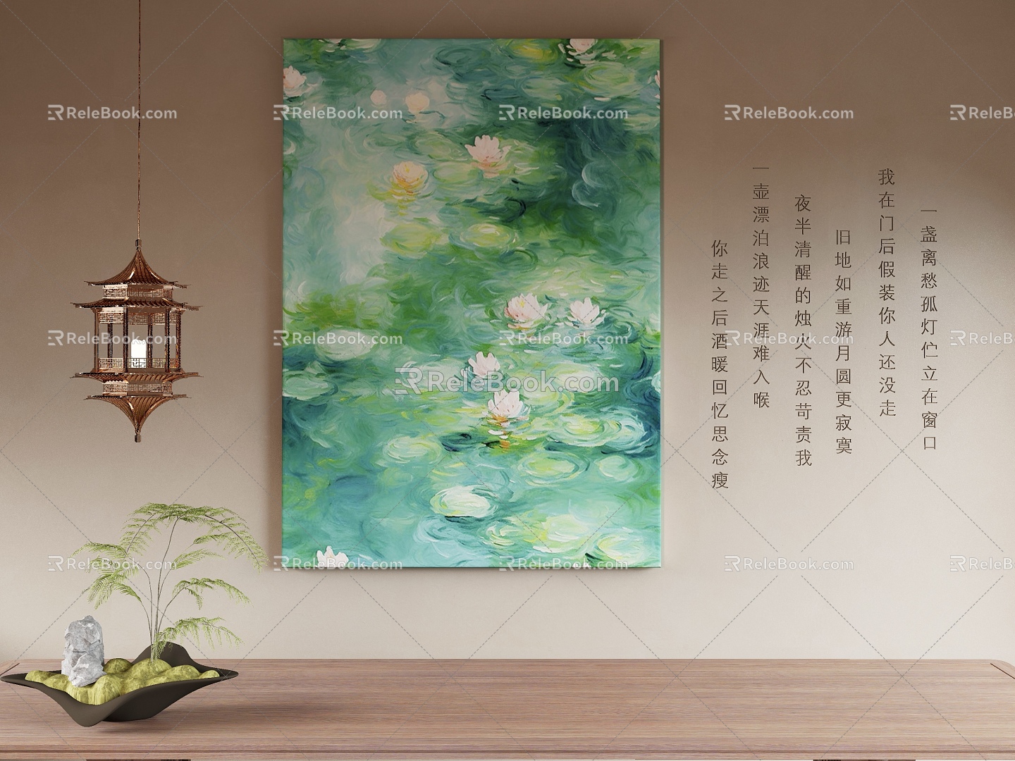 modern decorative painting 3d model